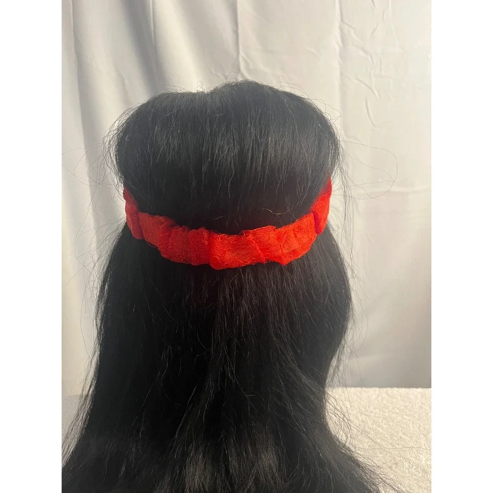 Women's Red Stretch Twist Headband Turban Style Hair Accessory Fashion One Size